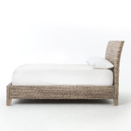 Four Hands Lanai Banana Leaf Bed-Grey Wash