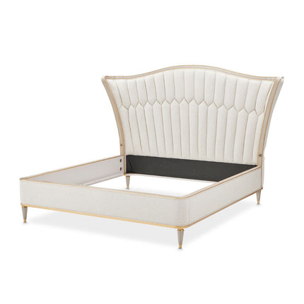 Michael Amini St. Charles Upholstered Bed - Dove Gray