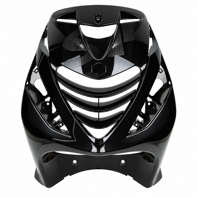 Piaggio Zip SP Voor kap +binnenrooster 1-Delig Glans Zwart – Kappenset / Beplatingsset