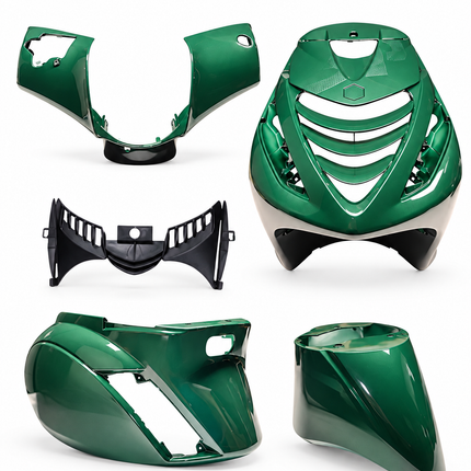 Piaggio Zip SP Plaatset 5-Delig Glans Alfa Groen – Kappenset / Beplatingsset