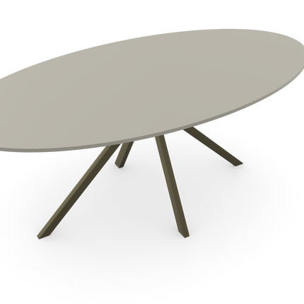 HPL-Esstisch Seashell - Oval - Jeroen Schwarz