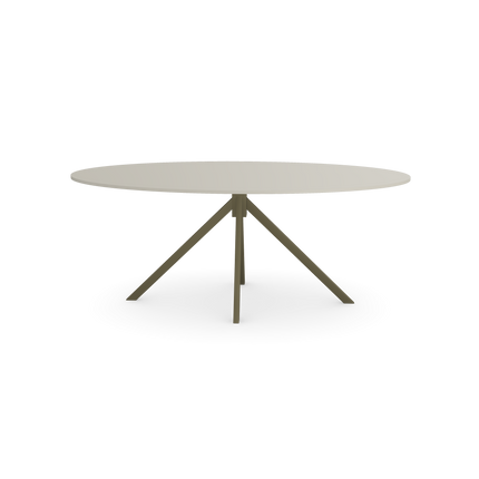 HPL-Esstisch Seashell - Oval - Jeroen Schwarz