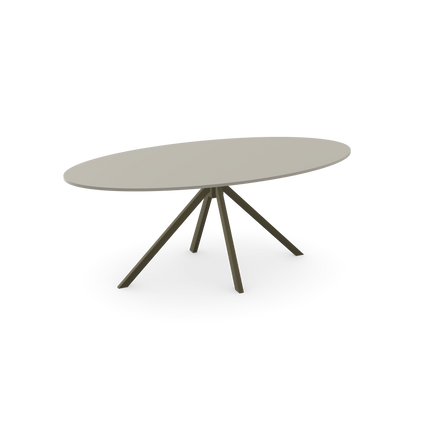 HPL-Esstisch Seashell - Oval - Jeroen Schwarz