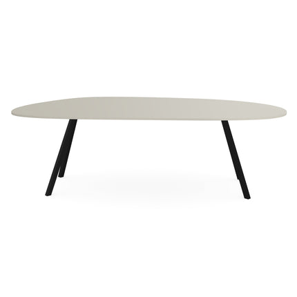 HPL Eettafel seashell - Organisch A - I-schuin zwart