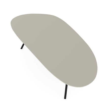 HPL Eettafel seashell - Organisch A - I-schuin zwart