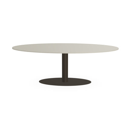 HPL-Esstisch Seashell - Oval - Giro Oval Dunkelbraun