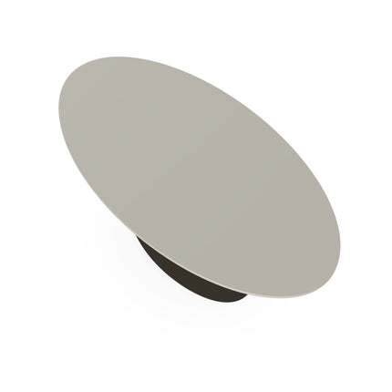 HPL-Esstisch Seashell - Oval - Giro Oval Dunkelbraun
