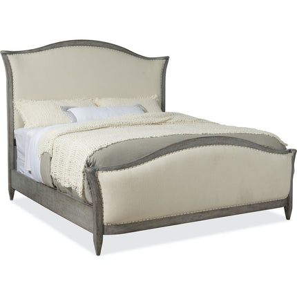 Hooker Furniture Ciao Bella Upholstered Bed Speckled Gray