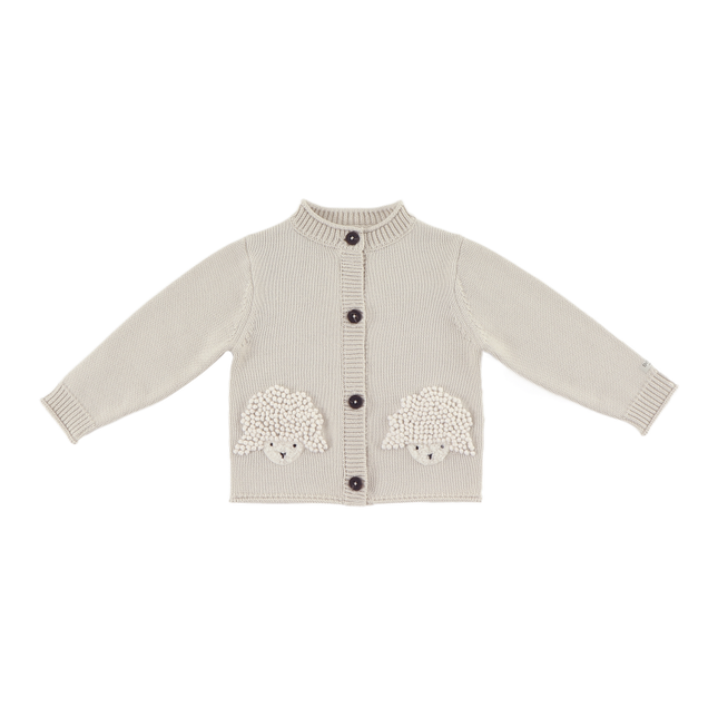 Dieck Cardigan | Lammies | White Sand