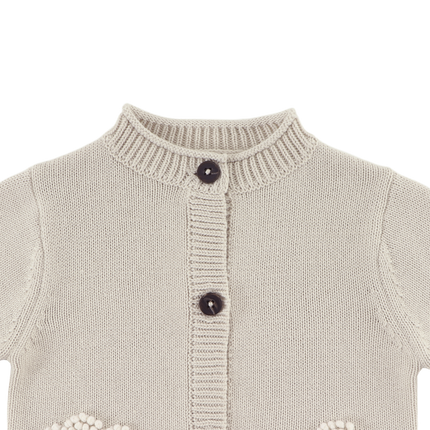 Dieck Cardigan | Lammies | White Sand