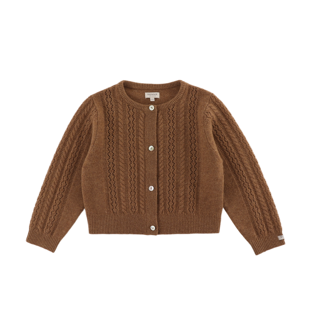 Danik Merino Wool Cardigan | Rose Brown