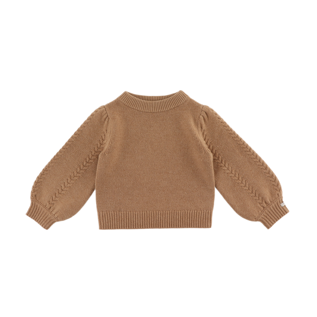 Kasine Merino Wool Sweater | Hazelnut