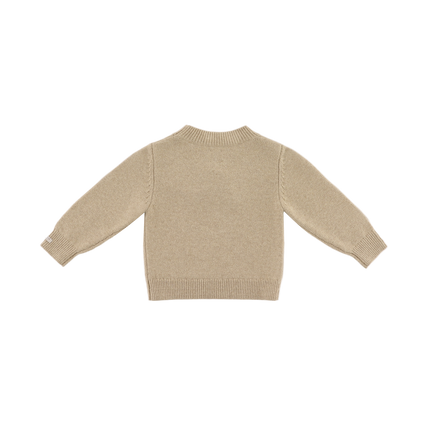 Denn Merino Wool Sweater | Kindertrui | Bear | Biscotti Melange