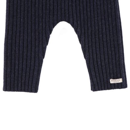 Nies Merino Wool Trousers | Blue Marine Melange