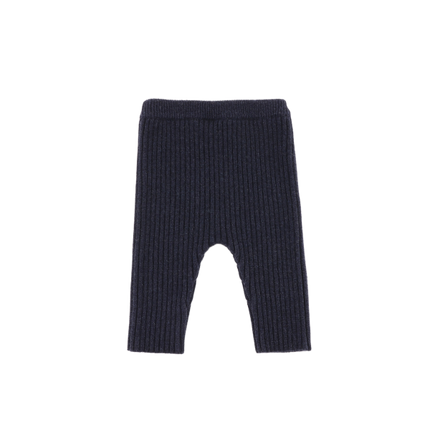 Nies Merino Wool Trousers | Blue Marine Melange