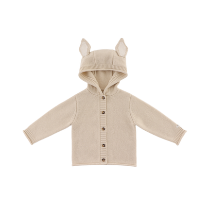Brittan Merino Wool Cardigan | Bunny | Soft Sand