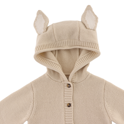 Brittan Merino Wool Cardigan | Bunny | Soft Sand
