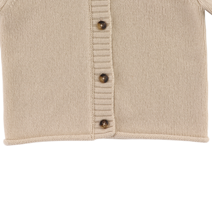 Brittan Merino Wool Cardigan | Bunny | Soft Sand