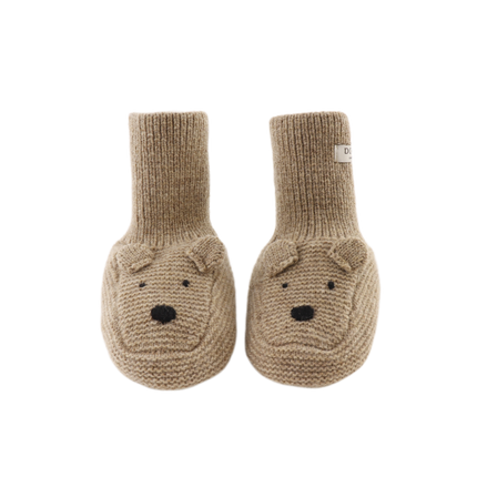 Maicer Merino Wool Booties | Bear | Milk Chocolate Melange