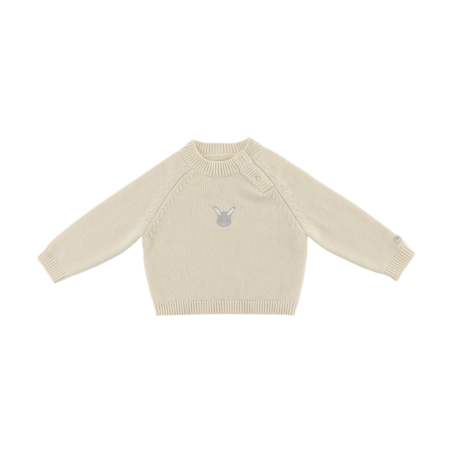 Sibbe Merino Wool Sweater | Bunny | Off White
