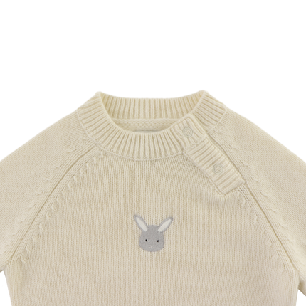 Sibbe Merino Wool Sweater | Bunny | Off White