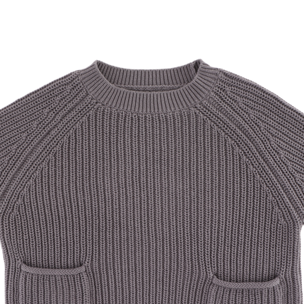 Stella Sweater Stone Grey | Kindertrui