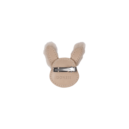 Josy Exclusive Hairclip | Haarclip | Fluffy Bunny | Light Rust Leather