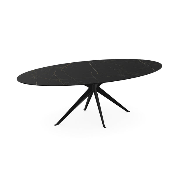 Keramik-Esstisch Nero Ardi - Oval - Anna schwarz
