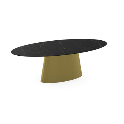 Keramik-Esstisch Nero Ardi - Oval - Sjors Gold