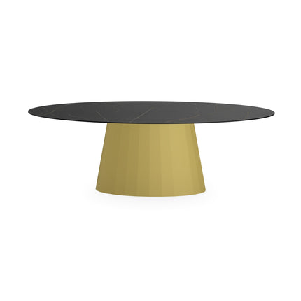 Keramik-Esstisch Nero Ardi - Oval - Sjors Gold