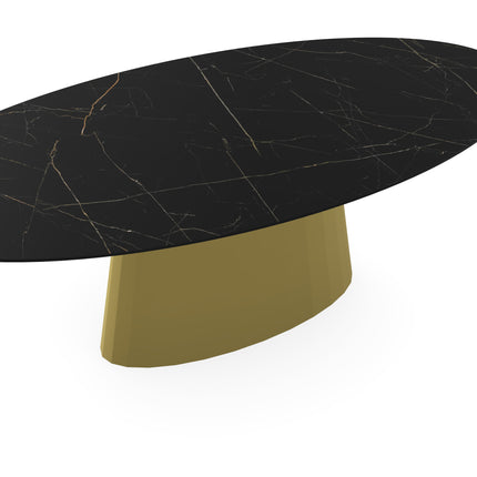 Keramik-Esstisch Nero Ardi - Oval - Sjors Gold