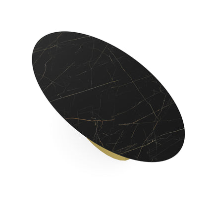 Keramik-Esstisch Nero Ardi - Oval - Sjors Gold