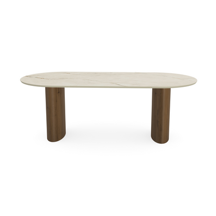 Keramiek eettafel Canala Roma - Plat Ovaal - Freya Eiken Massief