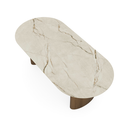 Keramiek eettafel Canala Roma - Plat Ovaal - Freya Eiken Massief