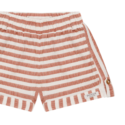 Kaatio Shorts | Rust - White Striped