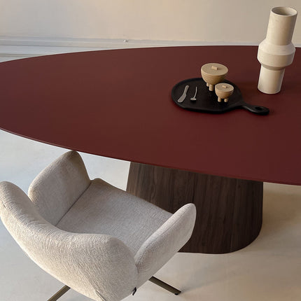 Fenix-Esstisch Rosso Jaipur - Kiesel B - Sjors Walnussbraun