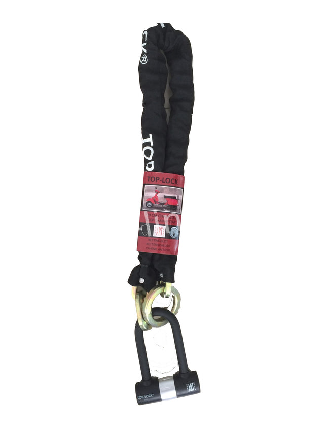 Kettingslot top lock art4 120cm loop + verlengde u-beugel zip2000 / Vespa