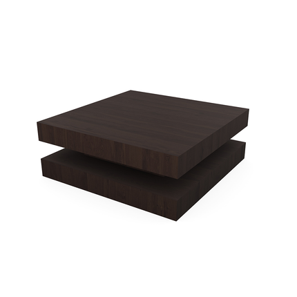Doppelter Würfel-Couchtisch - Walnut Brown 2x