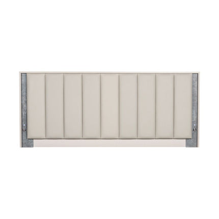 Michael Amini Pavira Bed with LED Lights - Stone