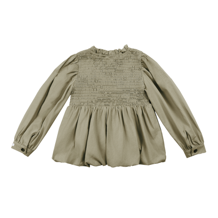 Madelief Top Dusty Green | Kindertop | Tijdloze basistop