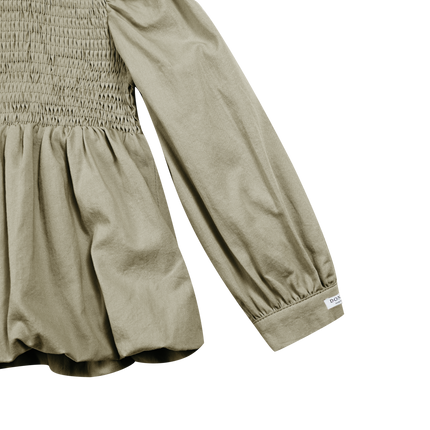 Madelief Top Dusty Green | Kindertop | Tijdloze basistop