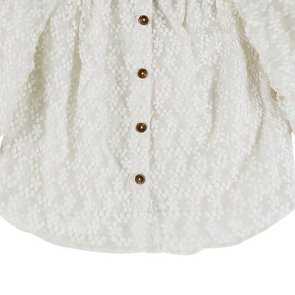 Mailien Blouse | Kinderblouse | Warm White