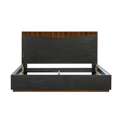 Michael Amini Kayner Bed with LED Lights - Charcoal