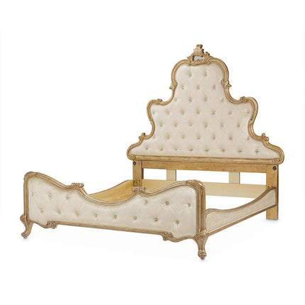Michael Amini Platine De Royale Champagne Panel Bed