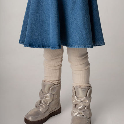 Isa Exclusive Boots | Kinderlaarzen | Silver Metallic Leather