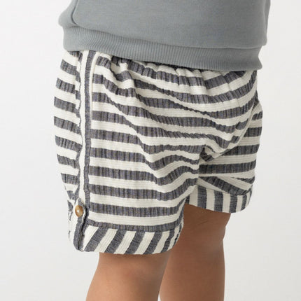 Kaatio Shorts | Blue Marine - White Striped