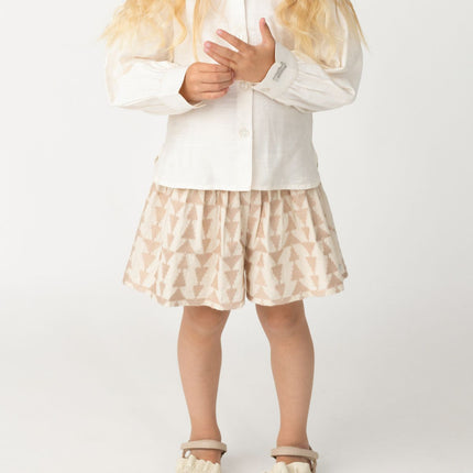 Joysa Shorts | Kindershort | Soft Sand - Rose Triangular