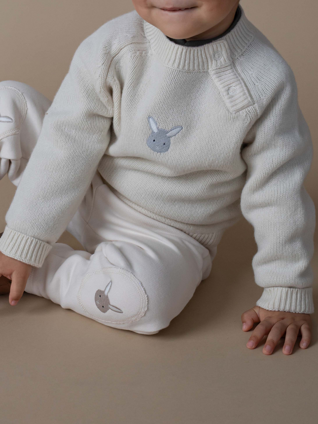 Sibbe Merino Wool Sweater | Bunny | Off White