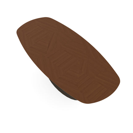 Eichen-Mosaik-Esstisch Toscane 2x - dänisch oval - Sjors dunkelbraun