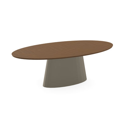 Esstisch aus Eichenmosaik Toscane 2x - Oval - Sjors Hellbraun
